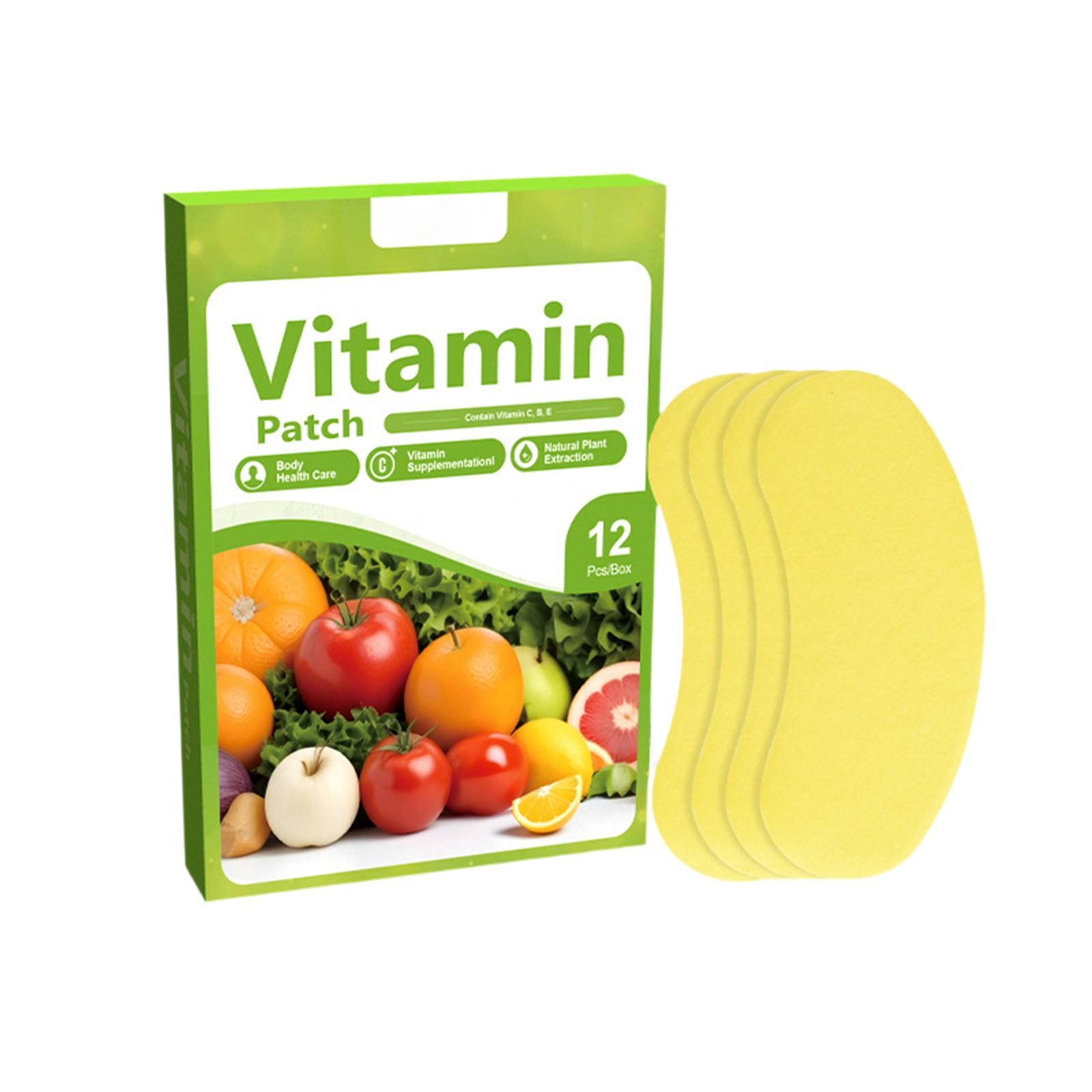 Пластыри для сохранения здоровья, фруктовые и овощные пластыри для здоровья 12 шт. зелёный