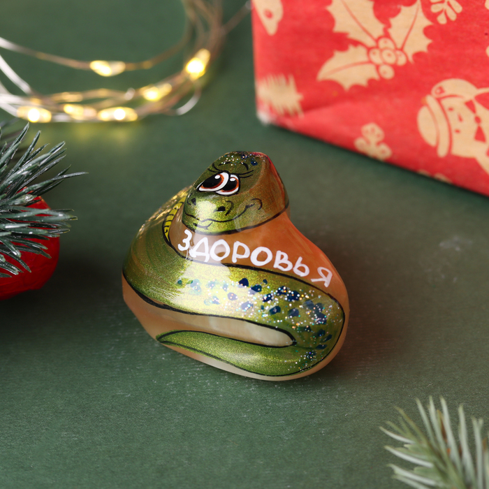 Фигурка «Змейка Здоровья», селенит